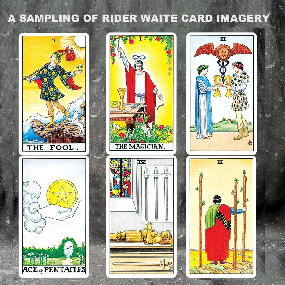 πππ²ππ‘ππ’π§ TINY UNIVERSAL WAITE TAROT CARDS Divination FortuneTelling NEW - Picture 5 of 9